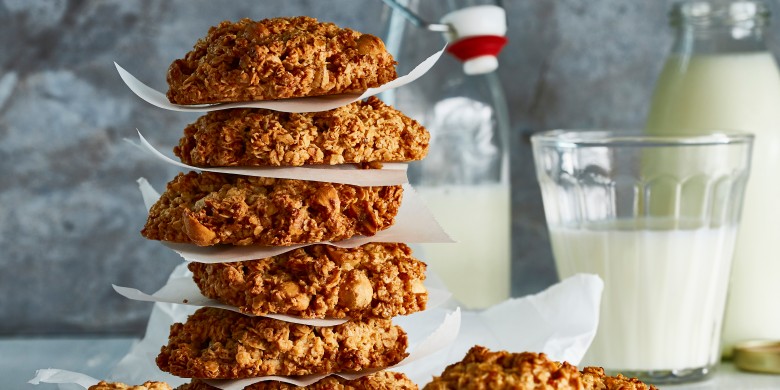 Havermoutkoekjes met sinaasappel en hazelnoot