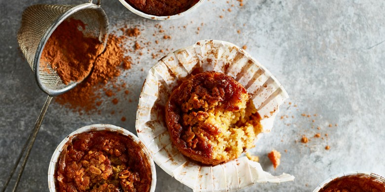 Havermoutmuffins met sinaasappel en gember