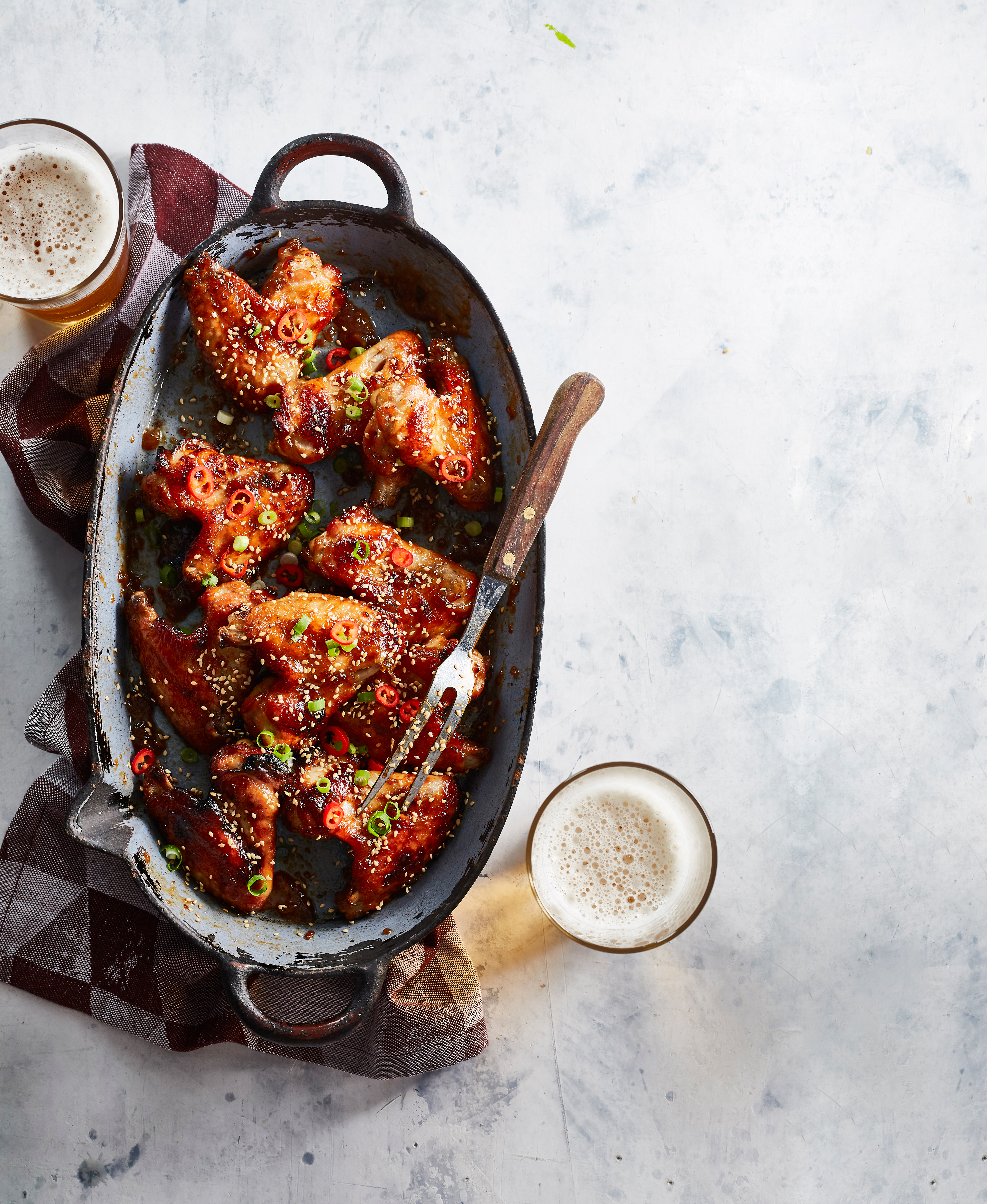 Teriyaki chicken wings