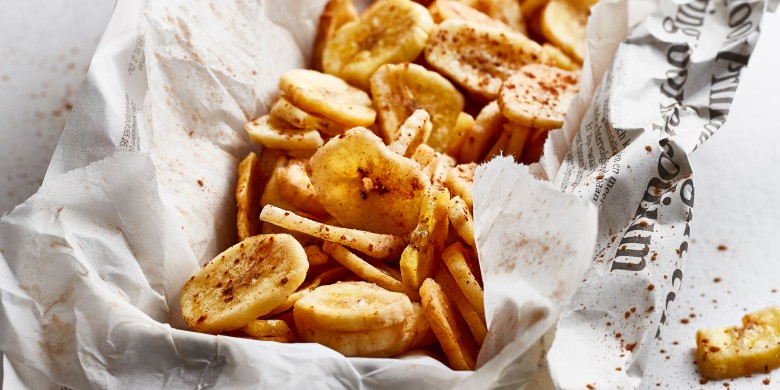 Krokante bananenchips 
