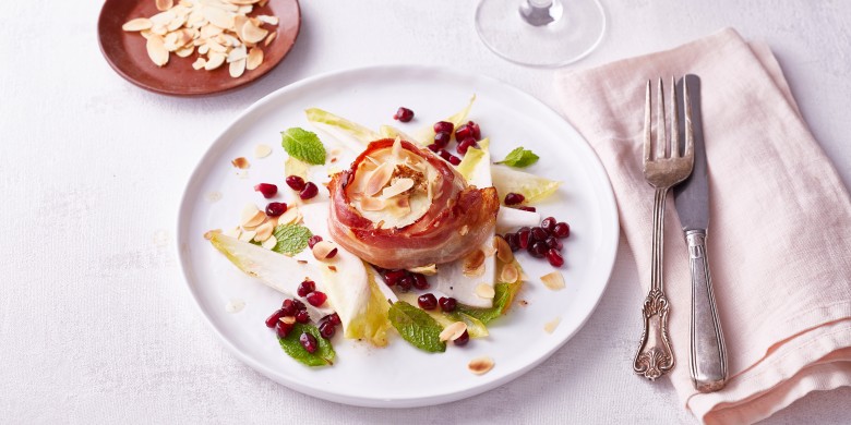Gevulde appel met frisse witlofsalade 