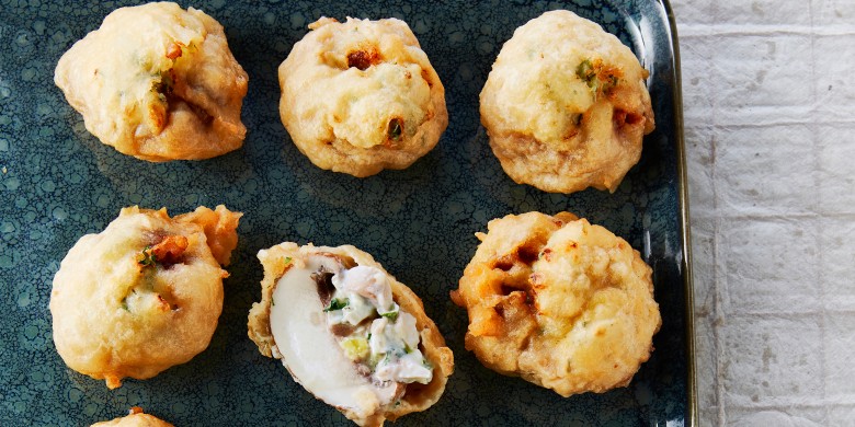 Beignet van gevulde champignons