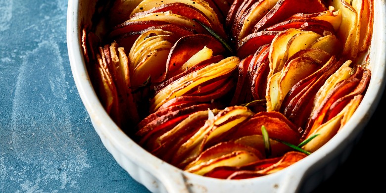 Ovengebakken aardappelschijfjes