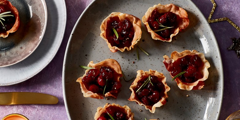 Krokant hambakje met cranberrycompote