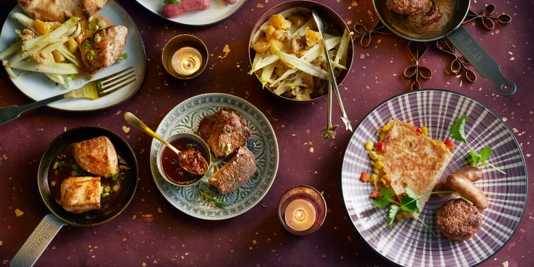 Biefstuk met rodewijn-chocoladesaus