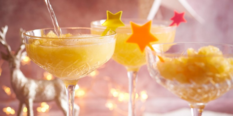 Mandarijngranita met prosecco