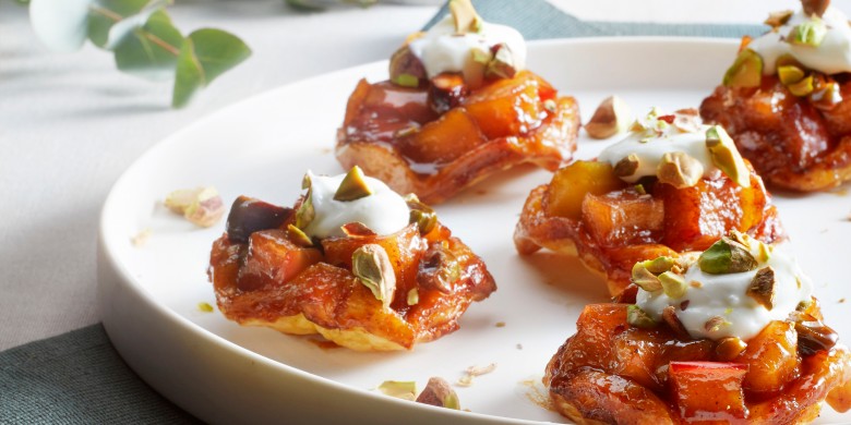 Tarte Tatin met pistache 