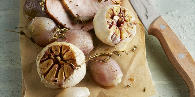 Gepofte knoflook