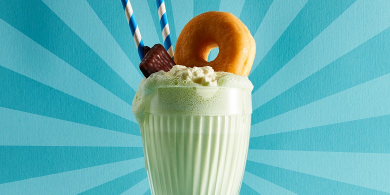 Munt-gember-milkshake 