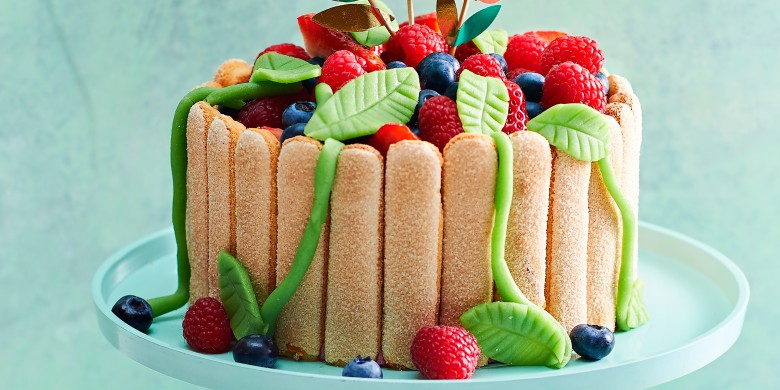 Charlotte met bosvruchten