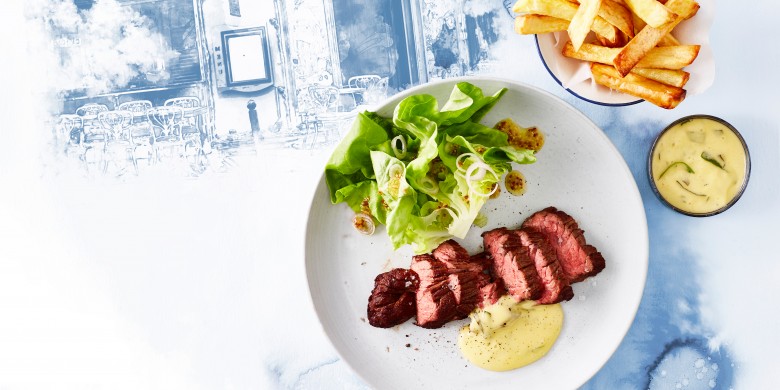 Steak frites met bearnaisesaus