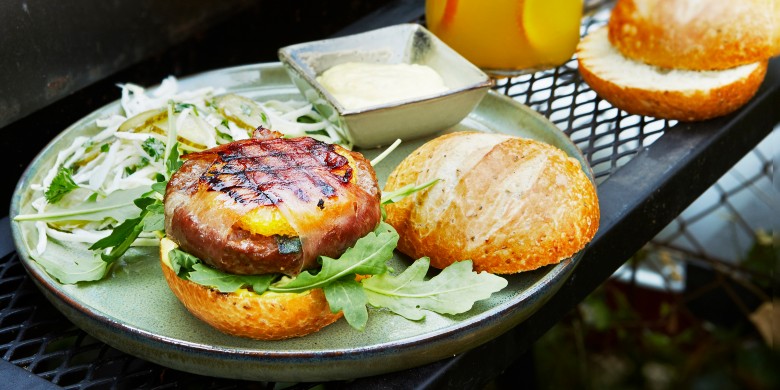 Orange burger