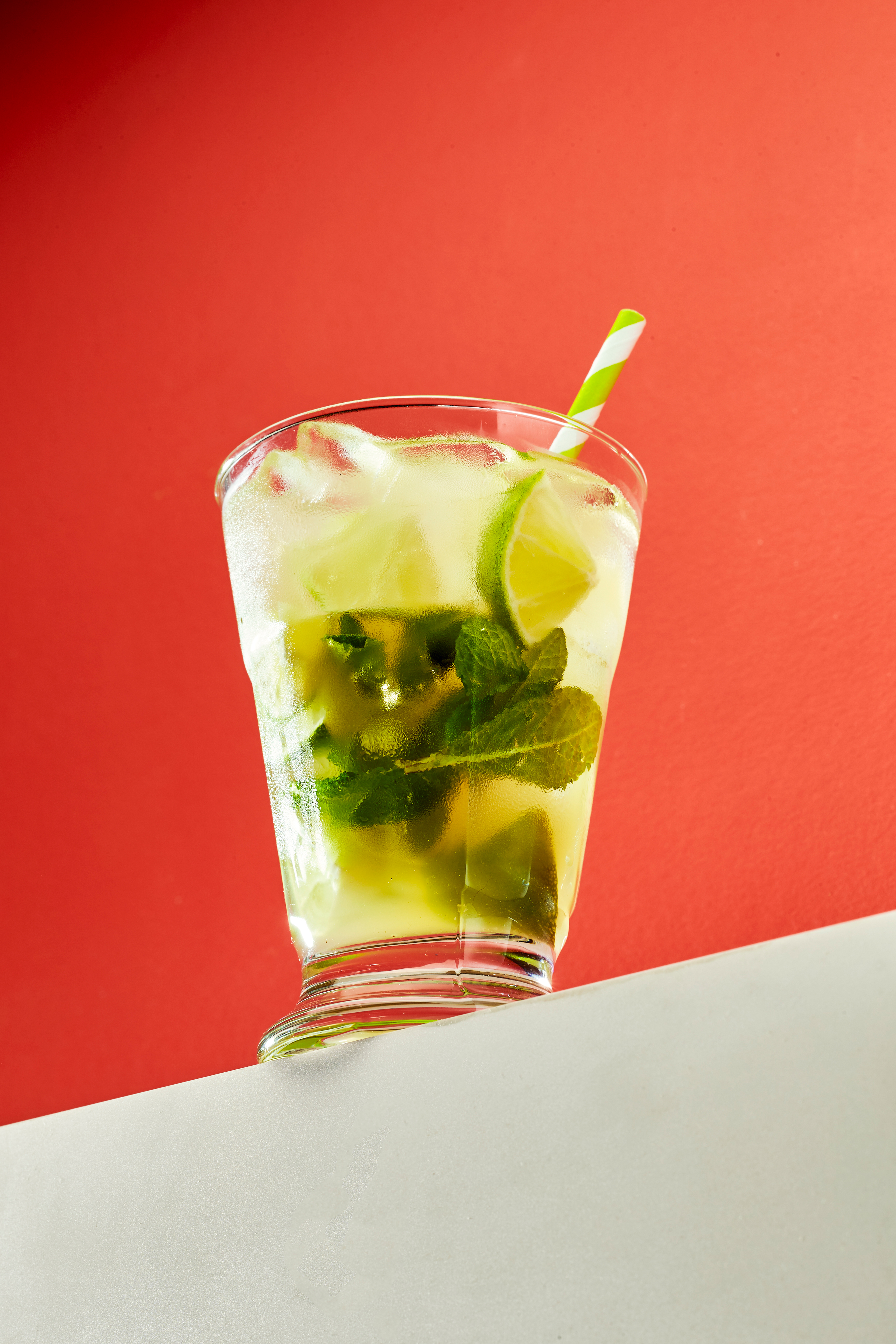 Mint-lime green tea