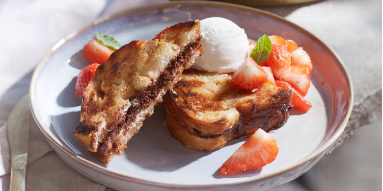 Gegrilde chocoladesandwich