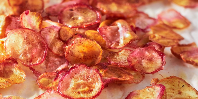 Zoete radijs-chips