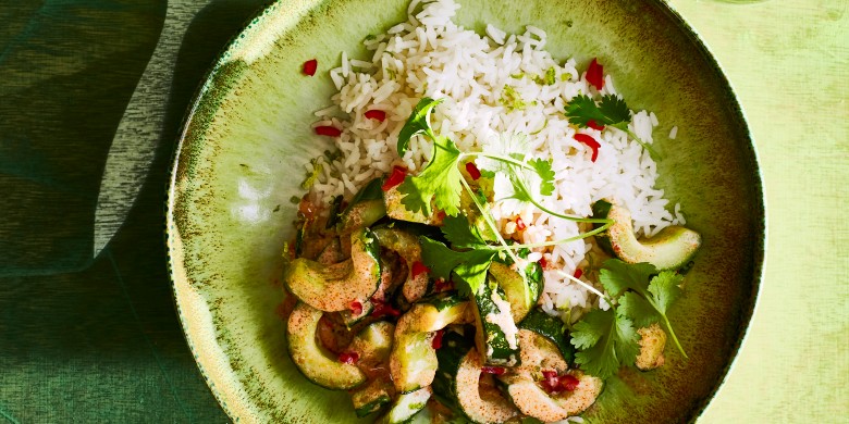 Komkommer-kokoscurry