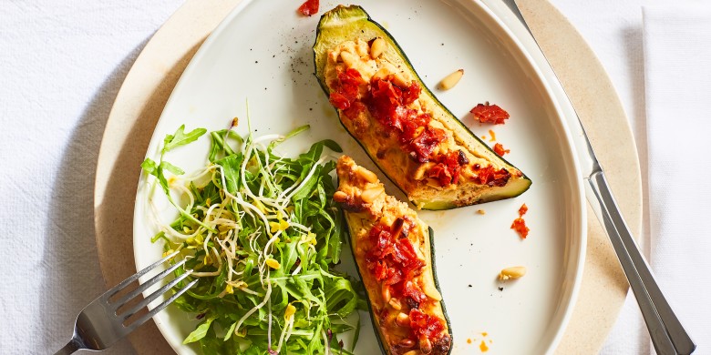 Courgette met ricotta-soufflé