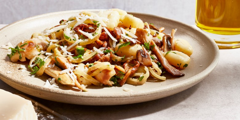 Gnocchi met paddenstoelen