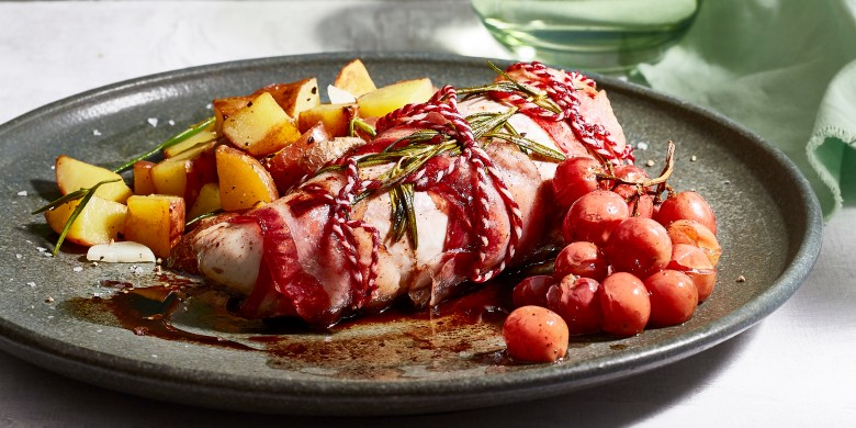 Gebraden kipfilet met druiven