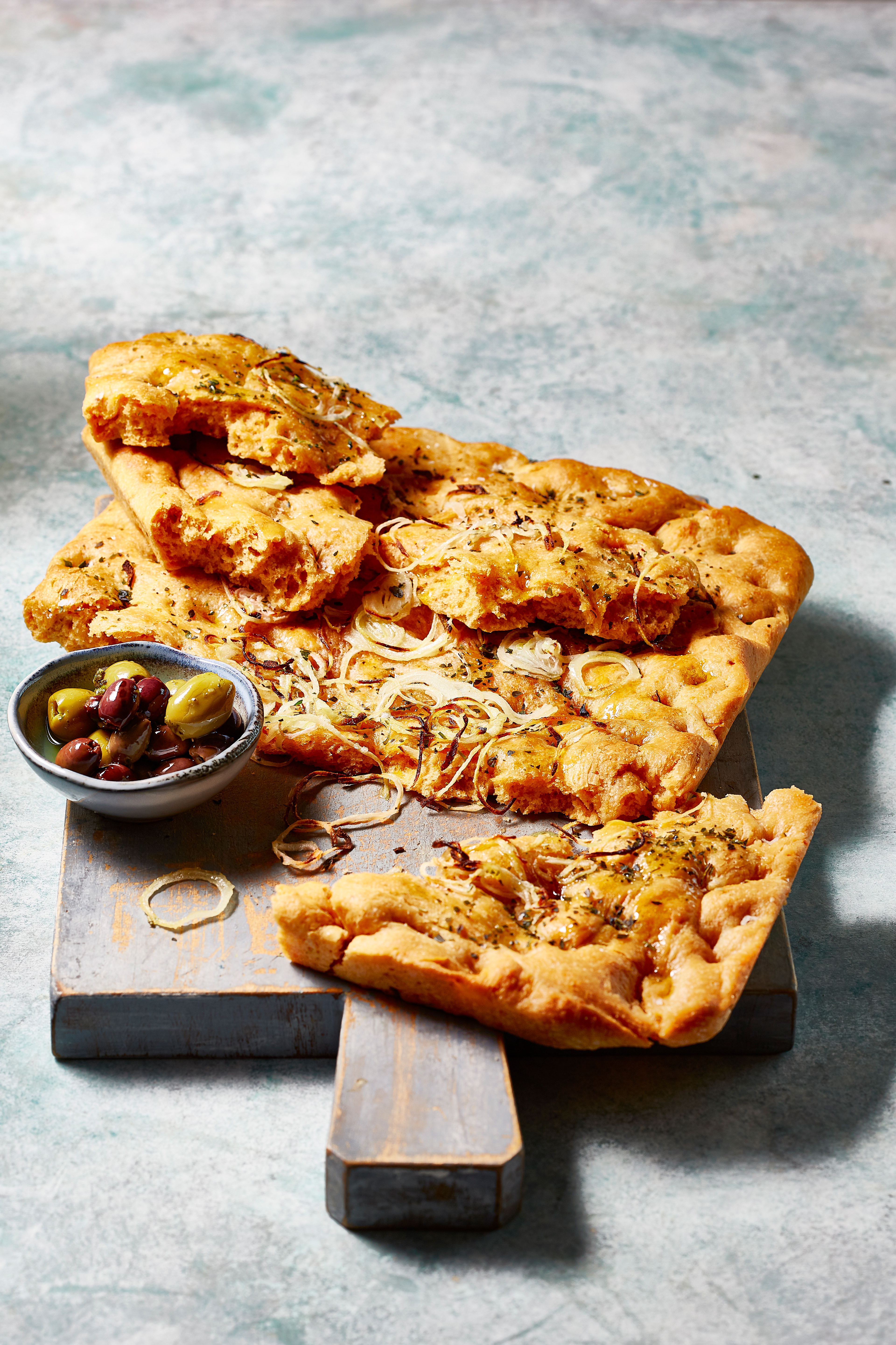 Focaccia al vino e pomodori