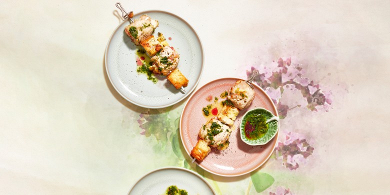 Involtini-spiesen met pancetta en oregano 