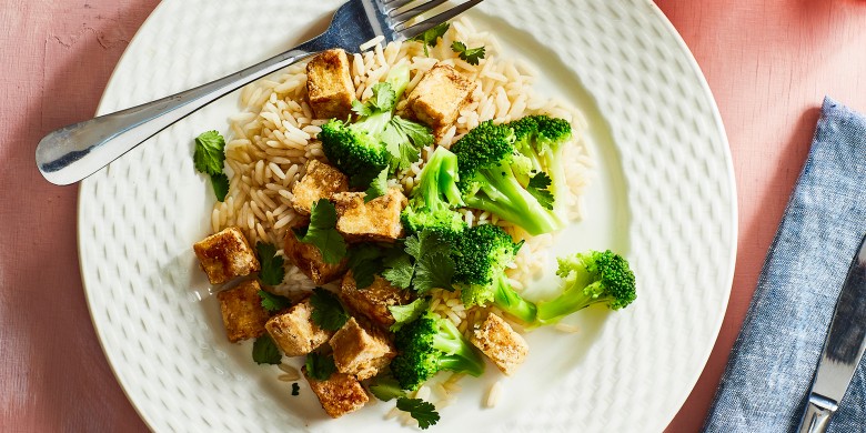 Chinese tofu met pruimensaus