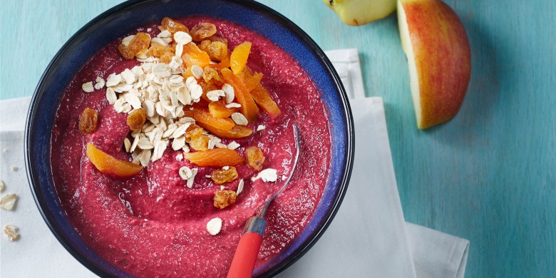 Rode biet-smoothie bowl