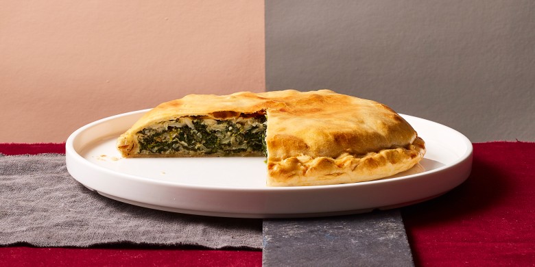 Torta verde met spinazie