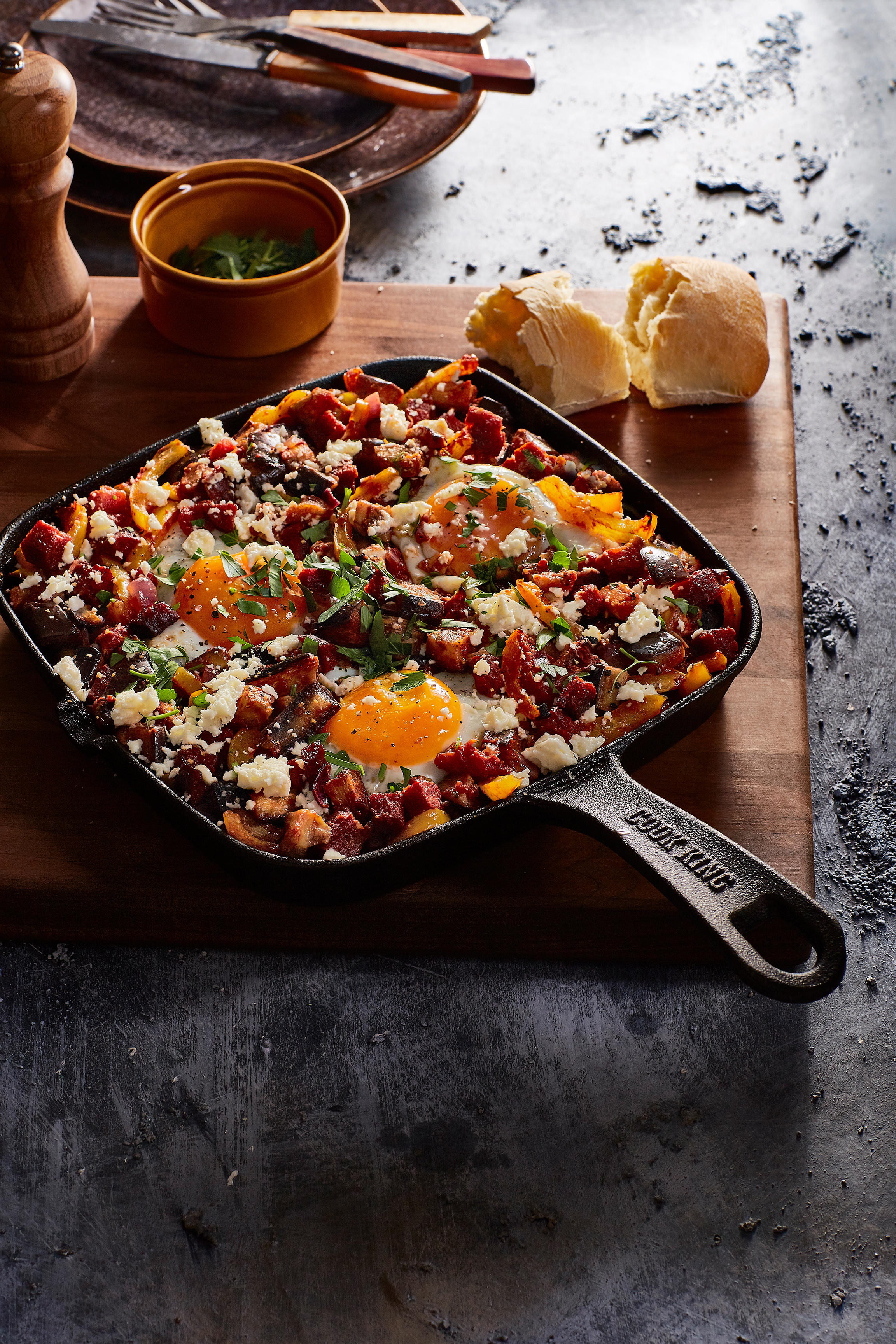 Shakshuka uit de oven met chorizo