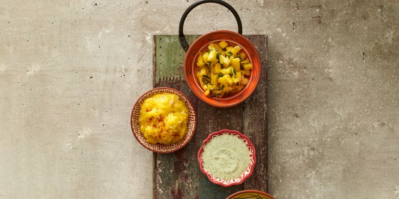 Ananassalsa met gember en munt