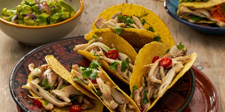 Taco’s met citroenkip en koriander