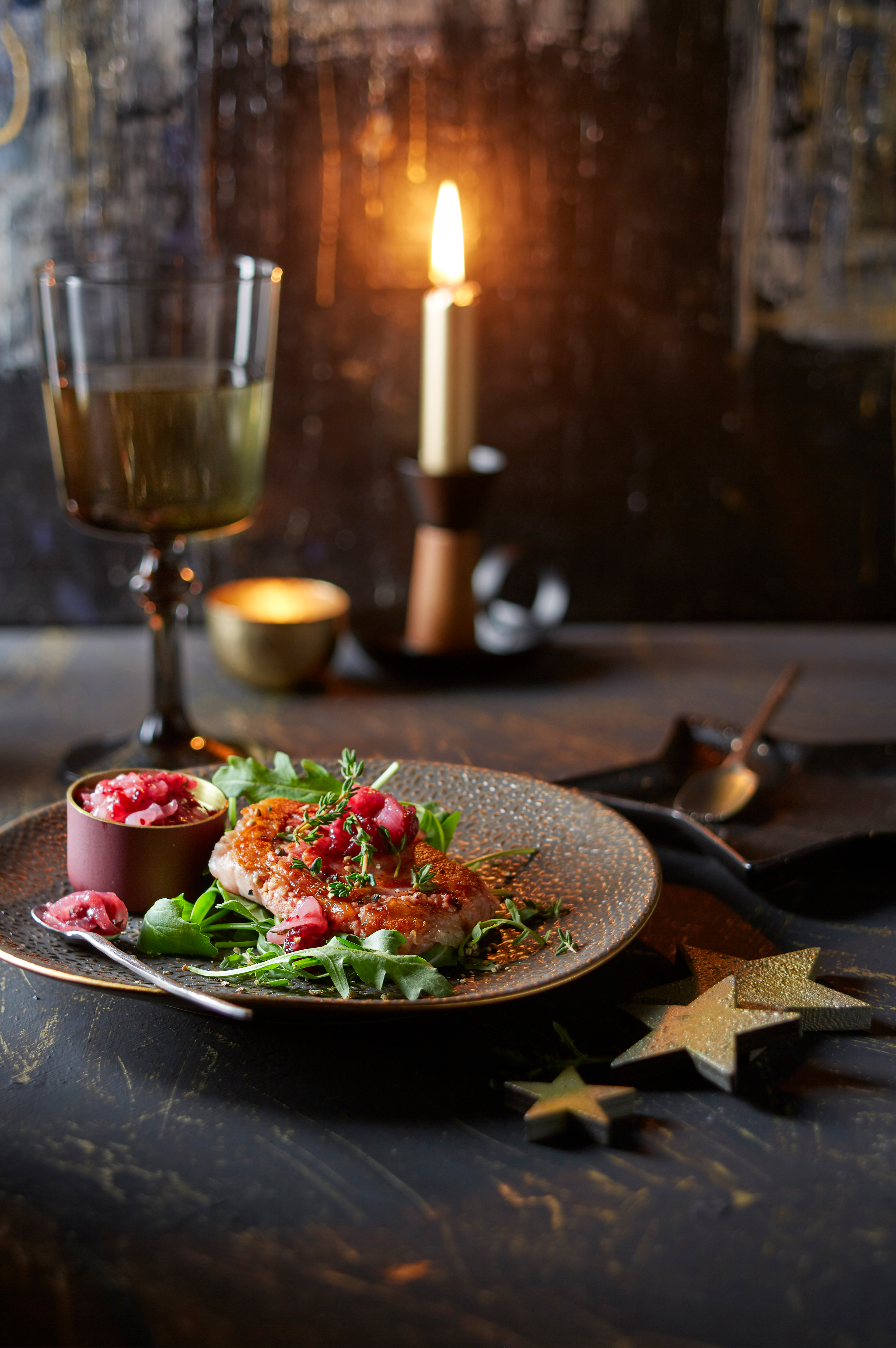 Paté in pancetta met cranberryspread