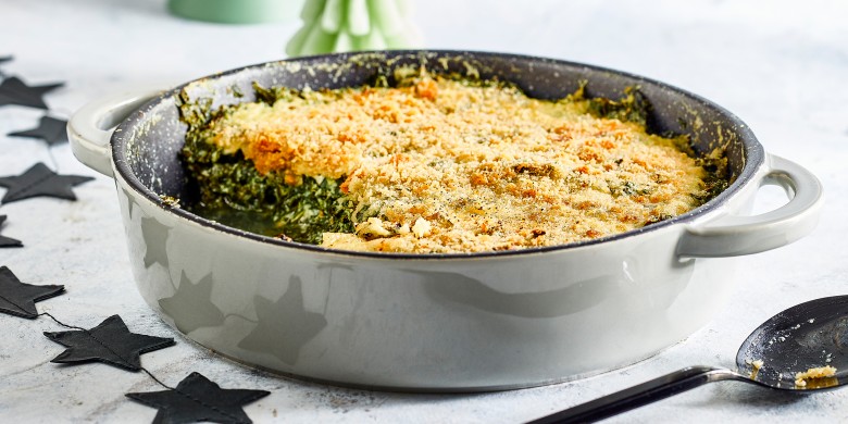 Boerenkoolgratin met parmezaan