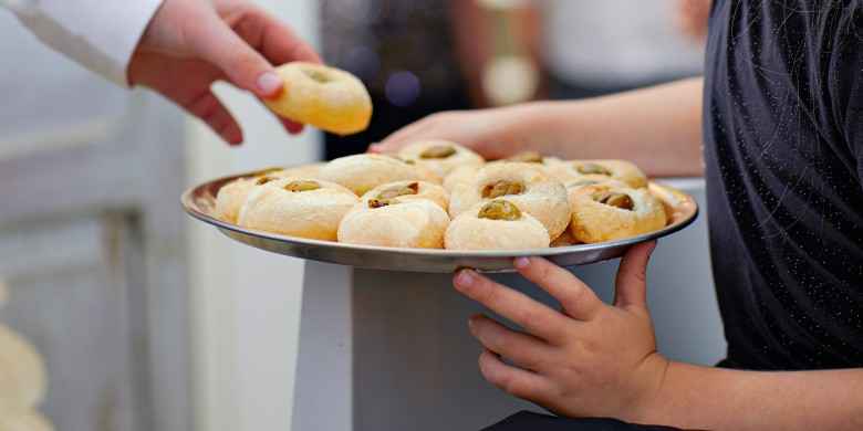 Focaccia-broodjes met olijven	