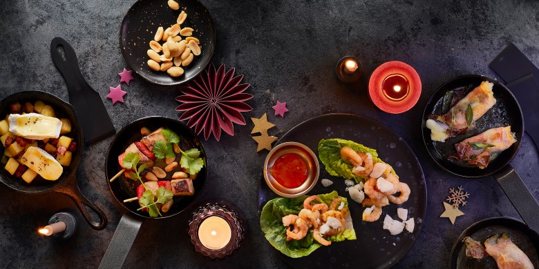 Brie-raclette met aardappel, spek en ui