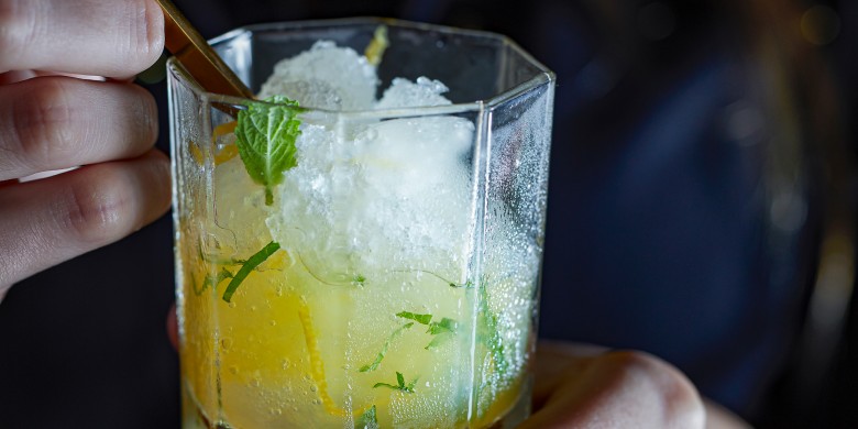 Citroengranita met munt