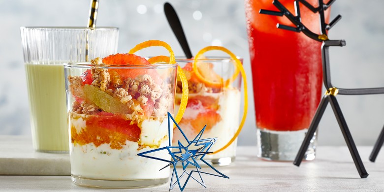 Citrusyoghurt-parfait met granola