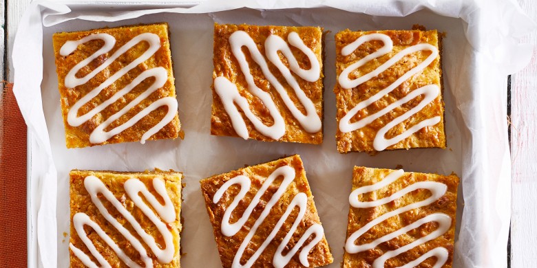 Wortelblondies met roomkaas