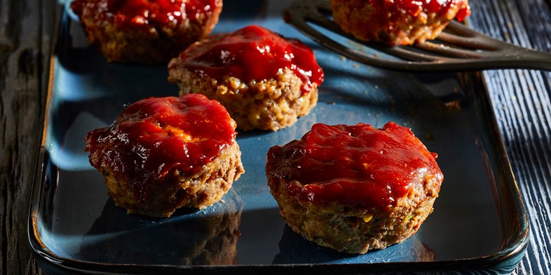 Gehaktmuffins met sticky glaze