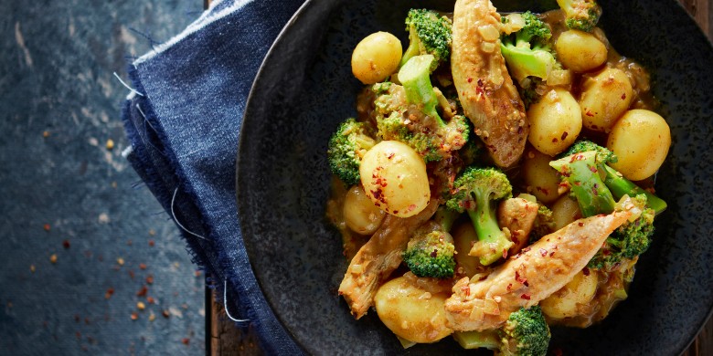 Kipcurry met aardappel