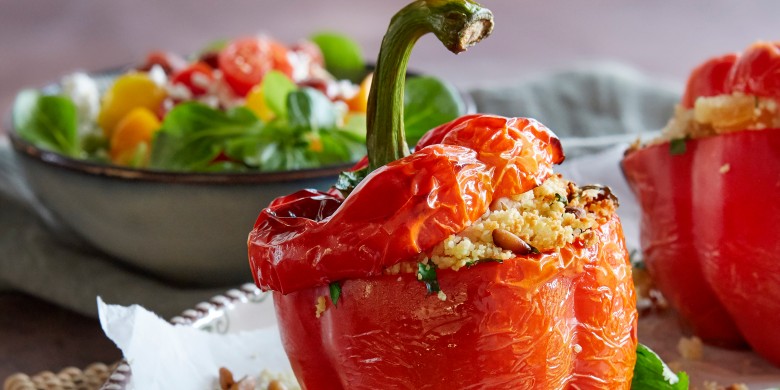 Paprika's gevuld met couscous