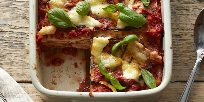 Lasagne met gegrilde groenten