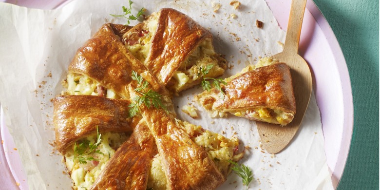 Gevuld croissantbrood