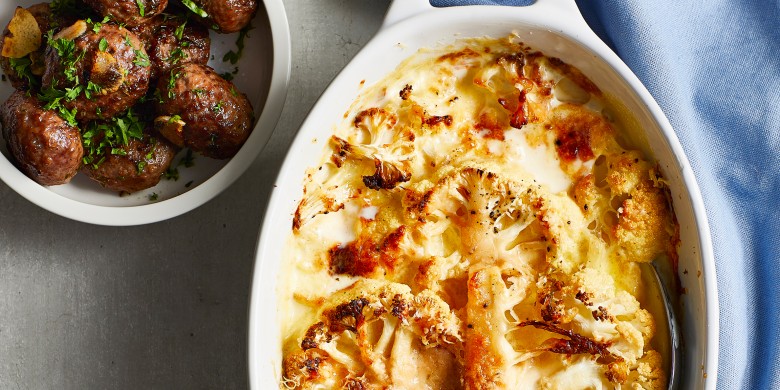 Bloemkoolgratin met Parmezaanse kaas