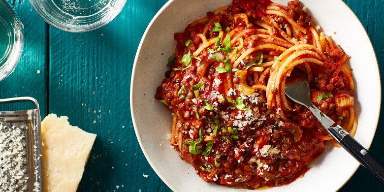 Spaghetti al ragù di verdura