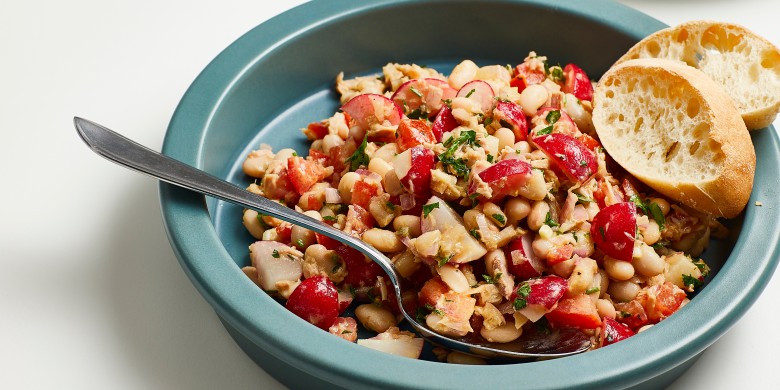 Bonensalade met tonijn