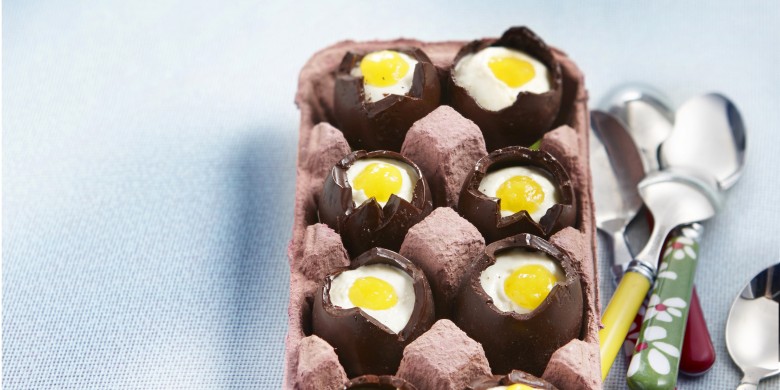 Gevulde choco-eieren