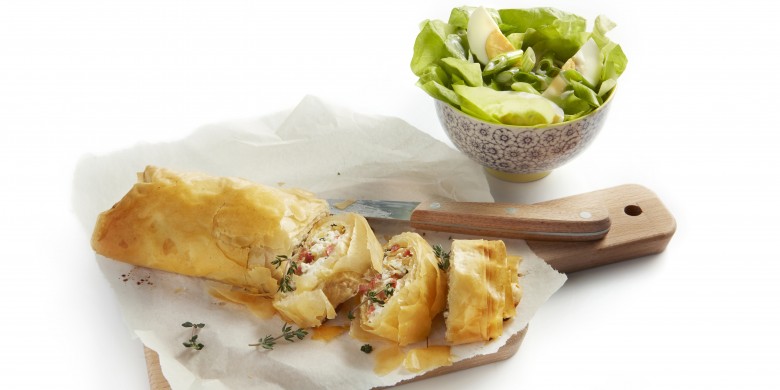 Ham-kaasstrudel