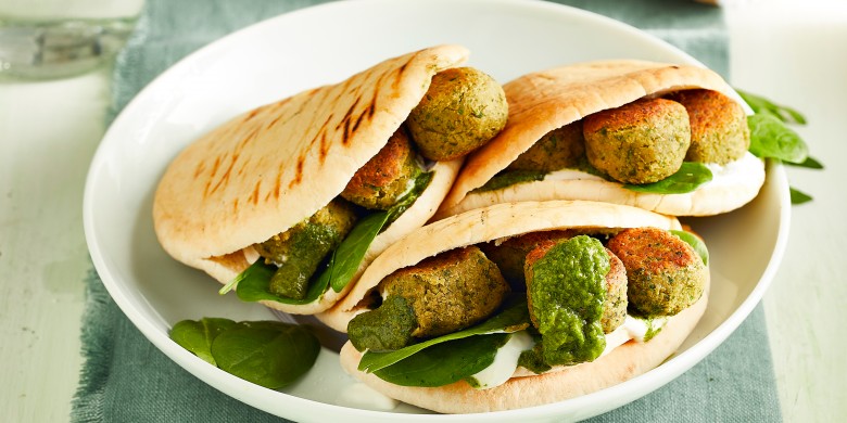Groene falafelballetjes met zhug