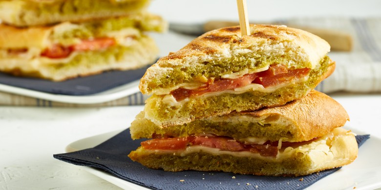 Ciabatta-tosti met pesto